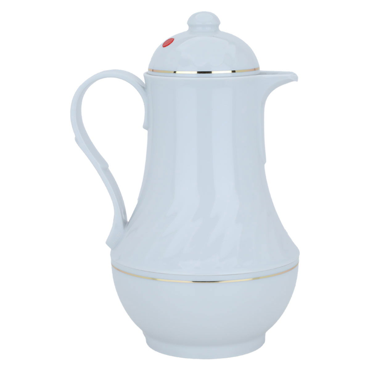 Rotpont thermos, 1 liter, glass inner container, plastic outer shell - white product image