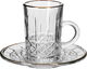 طقم تقديم بيالات شاي وفناجين قهوة زجاج السيف غاليري، 30 قطعة - شفاف product image 5
