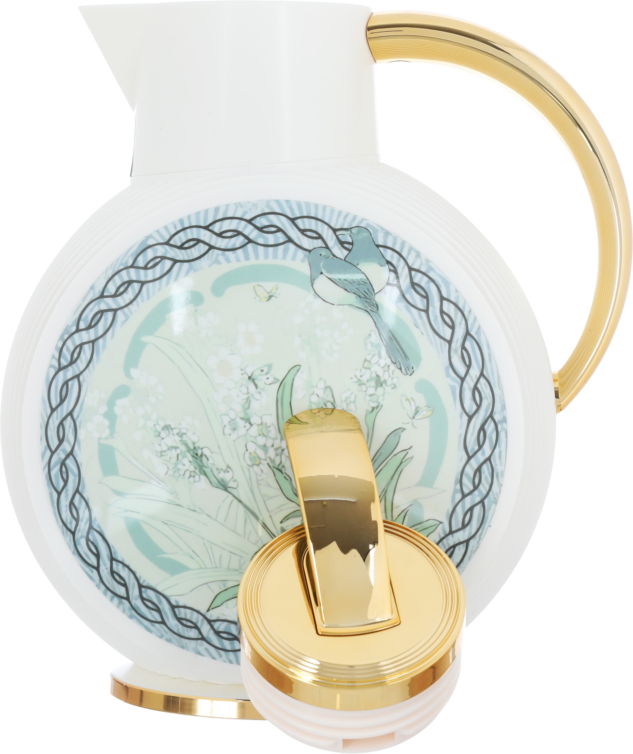 Glory Al-Jawhara Thermos, 900 ml, glass inner container, plastic outer shell - white product image 2