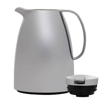 Al Saif Gallery Lima thermos, 1 liter, thermal glass inner container, plastic outer shell - silver product image 3