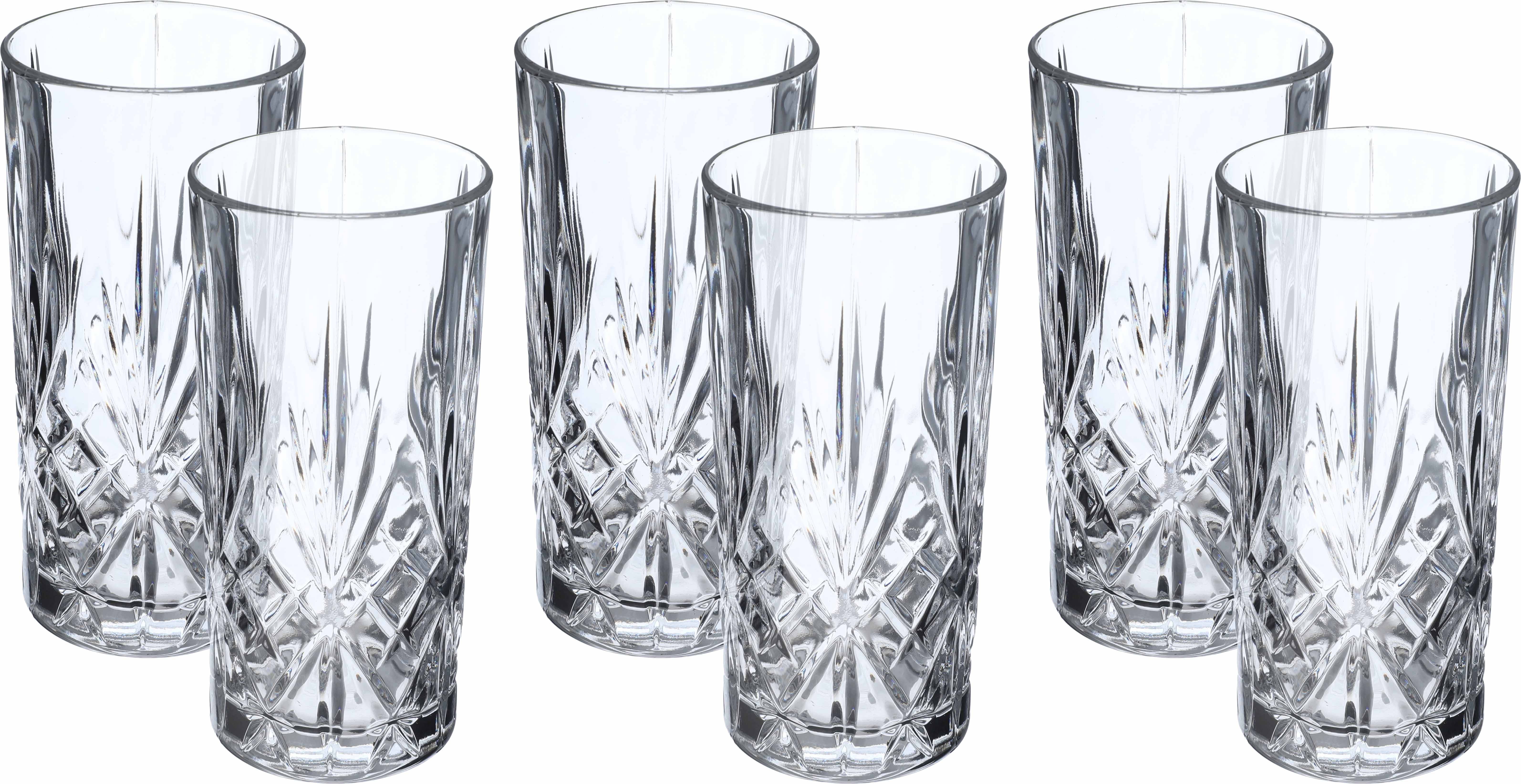 RCR Glass Water Cups, 6 Pieces, 320 ml, Italian - Clear product image