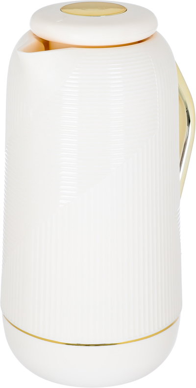 Glory Rawaa thermos, 1 liter, thermal glass inner container, plastic outer shell - white product image 5