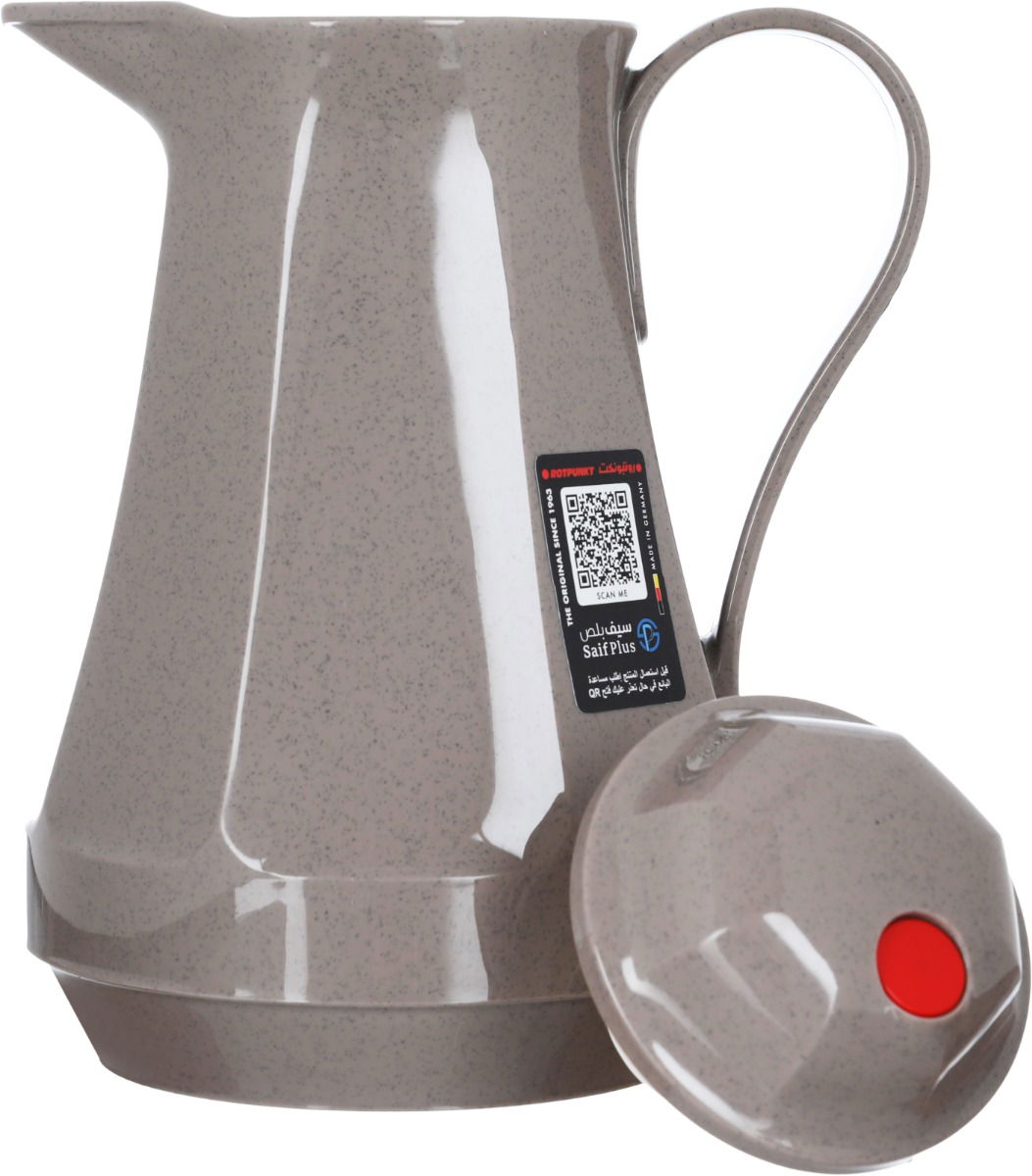 ترمس روتبونت، 1 لتر، حافظة داخلية زجاج، هيكل خارجي بلاستيك - كابتشينو product image 4
