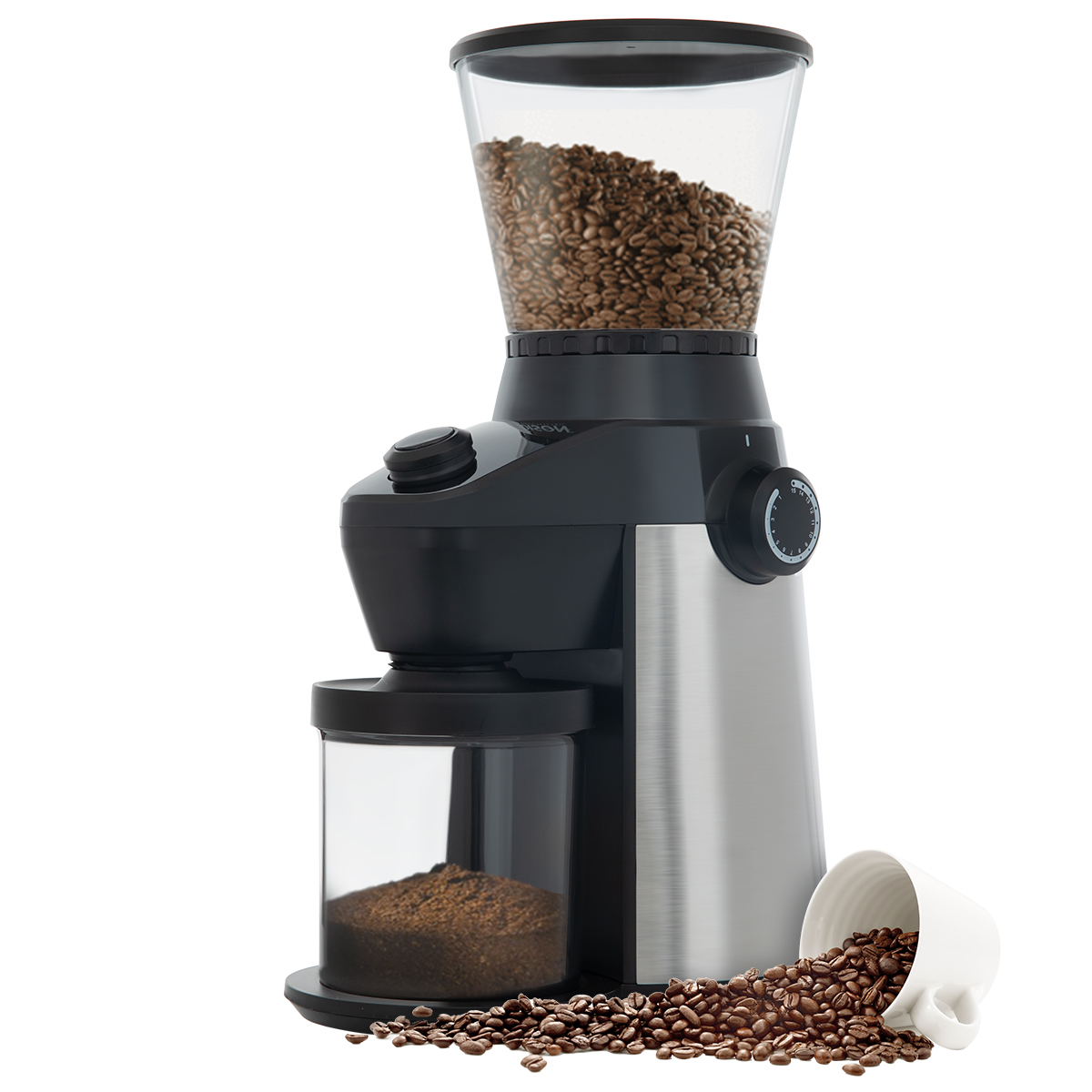 Edison Coffee Grinder, 150W, 300g - Black Silver product image 1