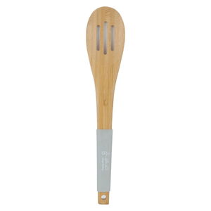 Al Saif Gallery wooden serving spoon, with silicone handle - grey product image