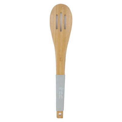 Al Saif Gallery wooden serving spoon, with silicone handle - grey product image 1