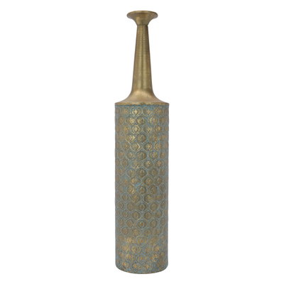 فازة استيل بزخارف السيف غاليري - ذهبي product image 1