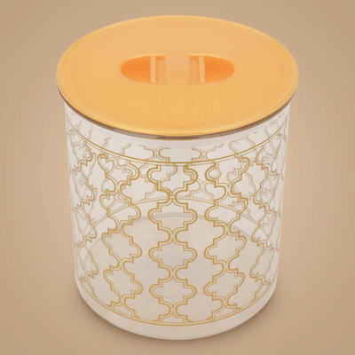 علبة بلاستيك السيف غاليري، 3.25 لتر، دائري، منقوش - شفاف product image 1