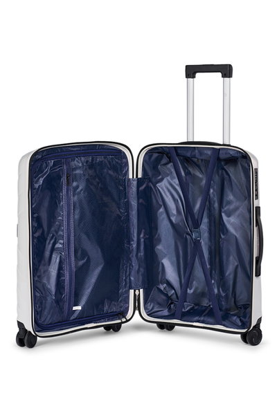 طقم شنط سفر بولي بروبيلين ليمرا، 3 مقاسات، 4 عجلات، LMA-1924 - ابيض product image 6