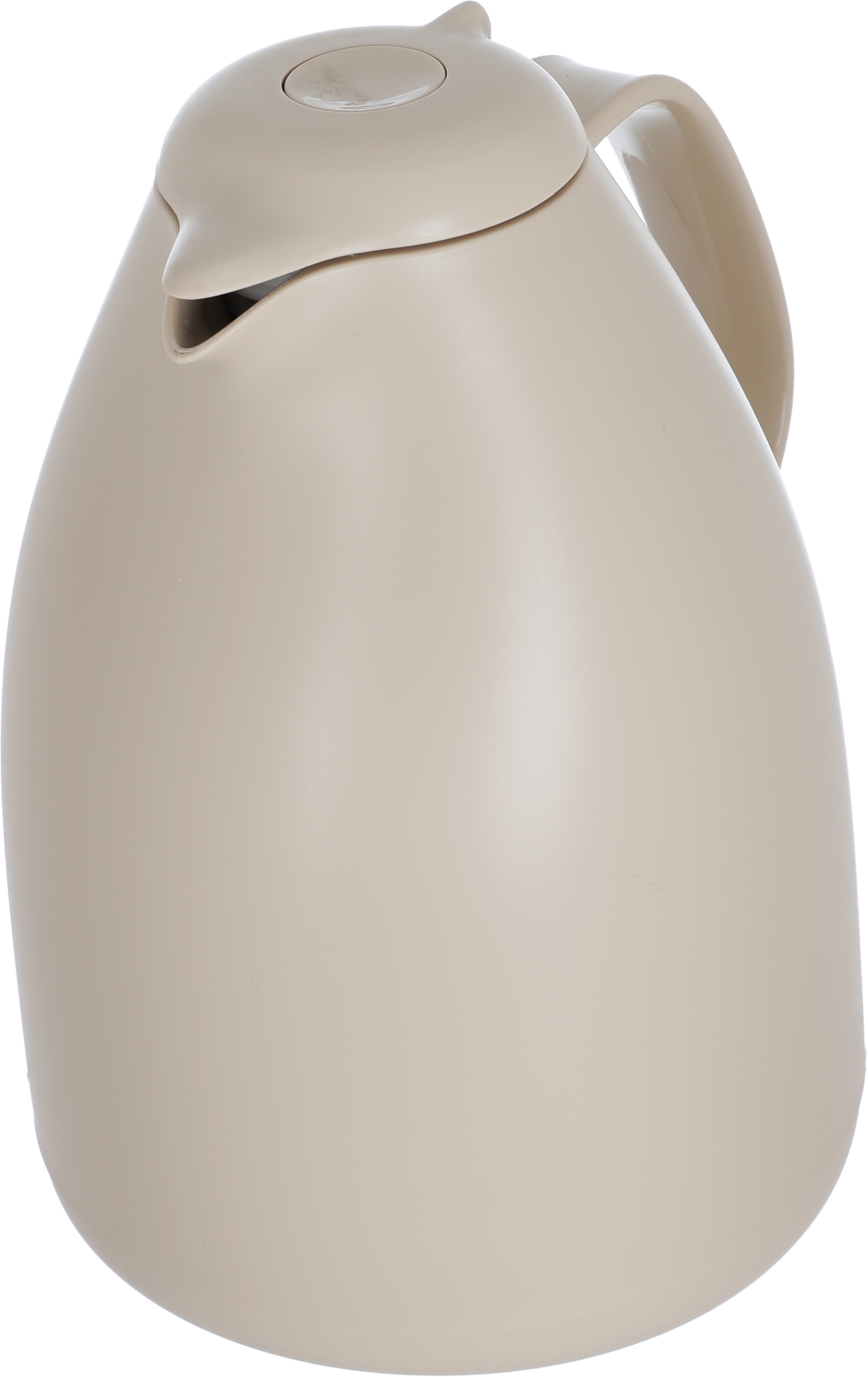 Elegance Penguin Thermos, 1 liter, compressor, thermal glass inner container, plastic outer shell - light brown product image 2