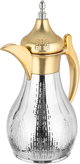 Al Saif Gallery Haila Thermos Set, 2 pieces, 1.2/1.2 liter, stainless steel inner container, embossed, gold-silver mouth product image 6
