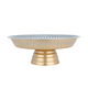 Al Saif Gallery steel serving stand, 26 x 26 x 9 cm, round, base - gold product image 1