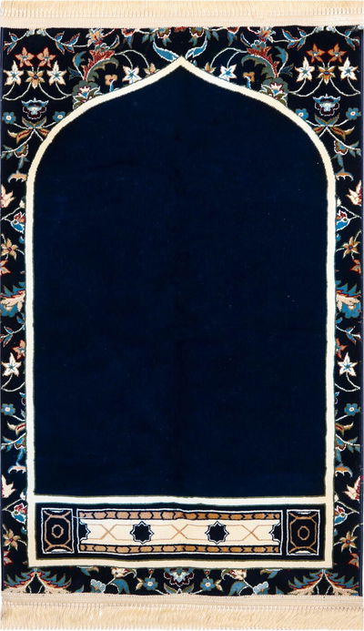 سجادة صلاة محراب، 112×72 سم، سماكة 8 ملم، RT-EH-8-01 - كحلي product image 1