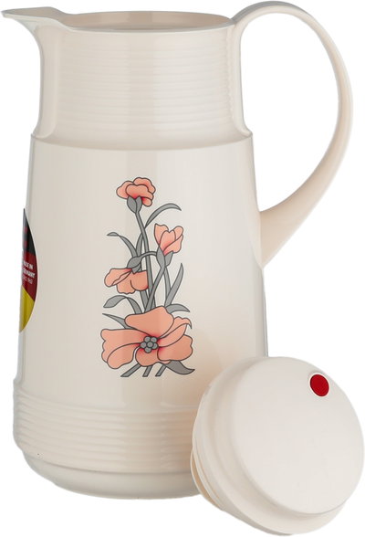 ترمس روتبونكت، 1 لتر، حافظة داخلية زجاج، هيكل خارجي بلاستيك - كريمي product image 5