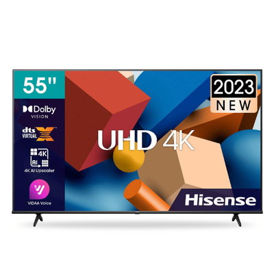 تلفزيون بدون اطار هايسنس، 55 بوصة، 4K، UHD، واي فاي،HDR10،WCG، 55A6K - اسود product image 2
