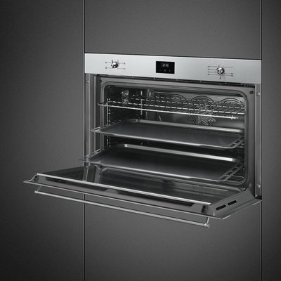 فرن غاز بلت ان سميج، 90 سم، 129 لتر - فضي product image 2