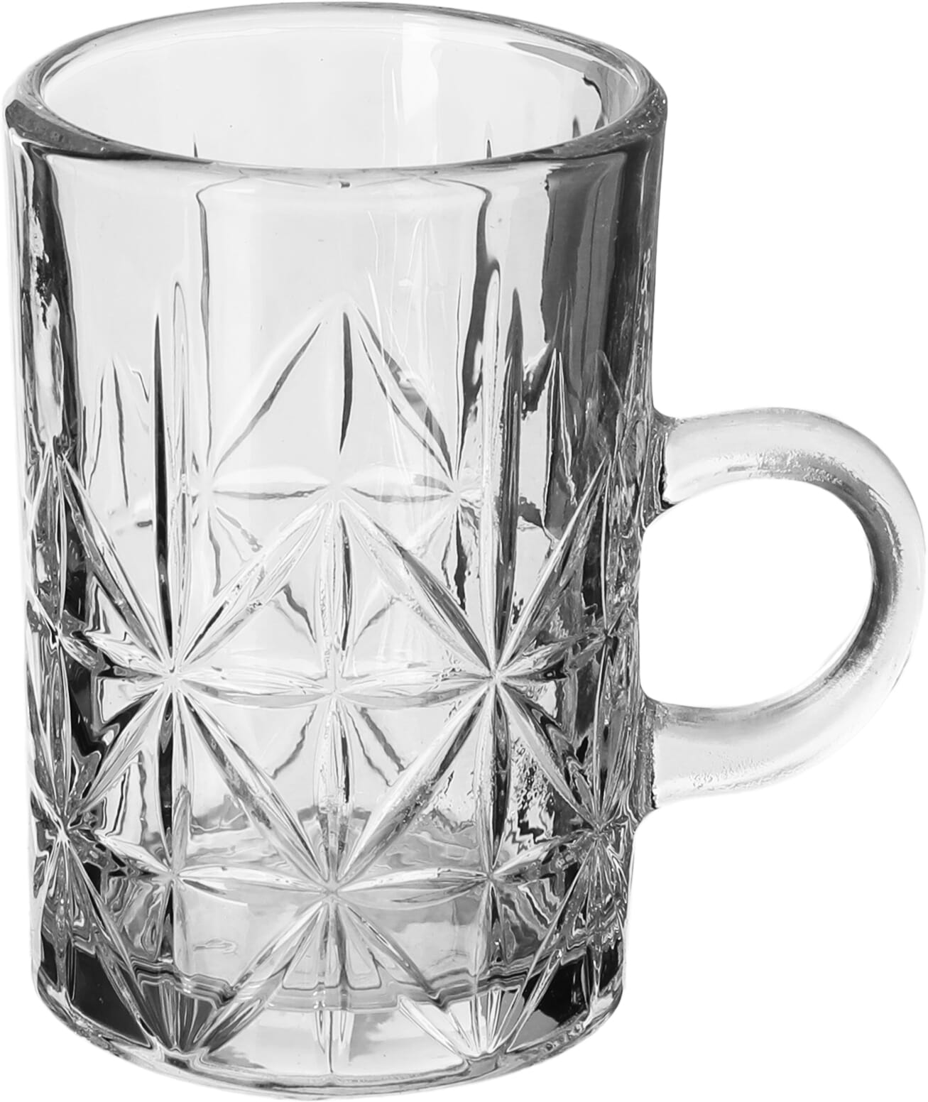 طقم بيالات شاي زجاج السيف غاليري، 6 قطع - شفاف product image 2