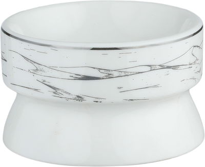 طقم زبادي بورسلان السيف غاليري، 33x13x3 سم، طوفرية بيضاوي، 4 قطع - أبيض رمادي product image 6