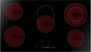 موقد كهربائي ميديا، 9800 واط، 5 شعلات، 9 مستويات، MCHV848 - اسود product image
