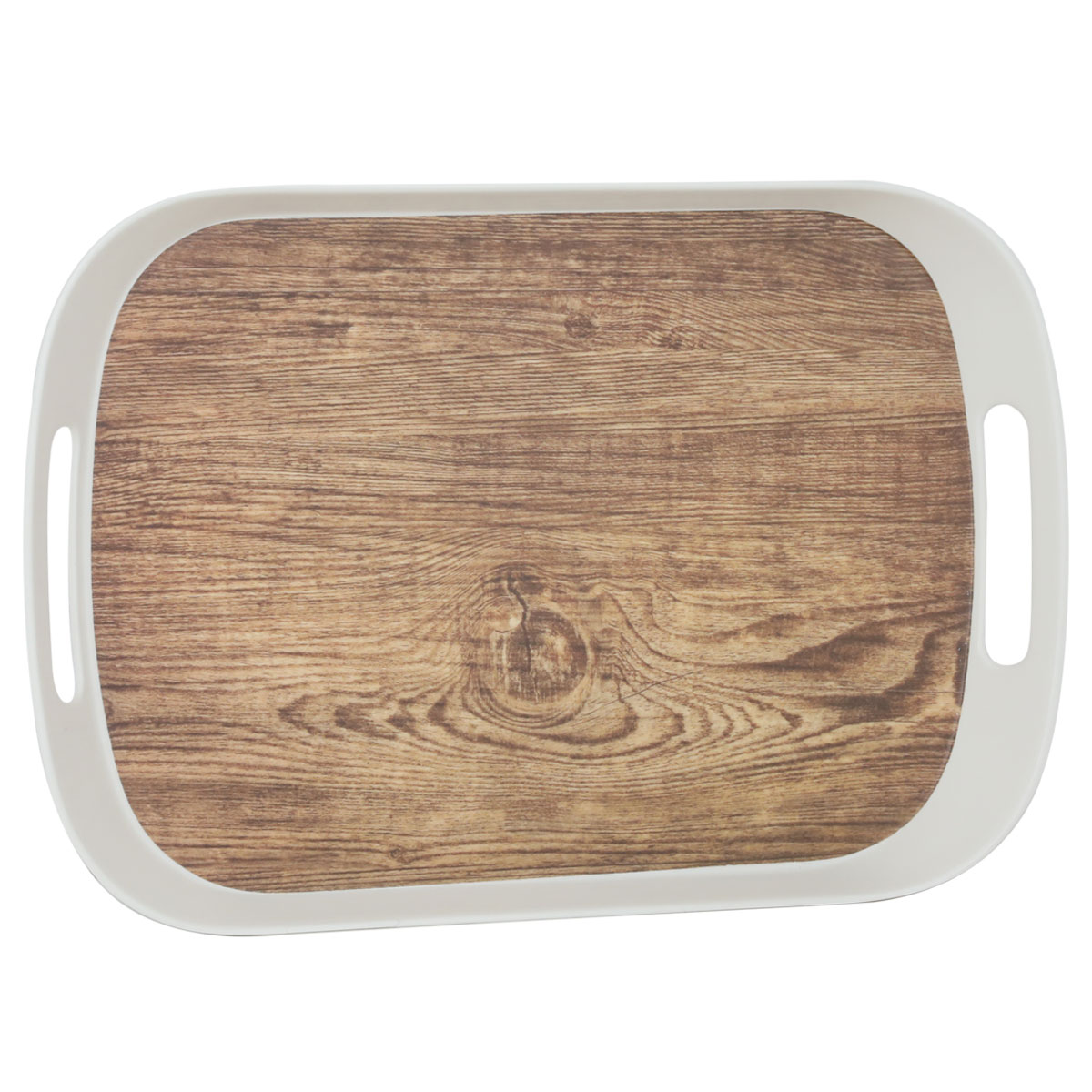 طوفرية ميلامين السيف غاليري، 34x23x2.8 سم - ابيض خشبي product image 1
