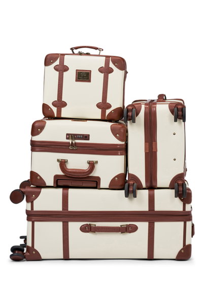 Limra LMA-7056 Artificial Leather Luggage Set, 4 Sizes, 4 Wheels, 360 Degree Rotating - Beige Brown product image 2