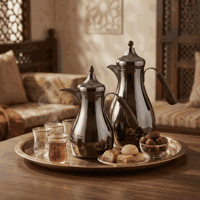 طقم ترامس سما السيف غاليري، 0.7 / 1 لتر، قطعتين، حافظة داخلية زجاج حراري، هيكل خارجي استيل - أسود لامع product image 2