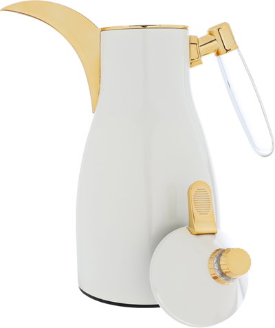 Alsaif Gallery Falwah Thermos Set, 2 Pieces, 1/1 Liter, Glass inner container, Stainless Steel Body - Pearl product image 9
