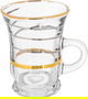 Al Saif Gallery Glass Cup Set, 6 Pieces, 200 Ml - Clear Gold product image 2