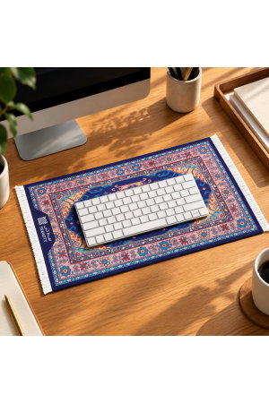 طقم ماوس باد وكيبورد على شكل سجاد مطاط سجادتي، 3 قطع، تصميم سجاد شرقي - متعدد الالوان product image 2