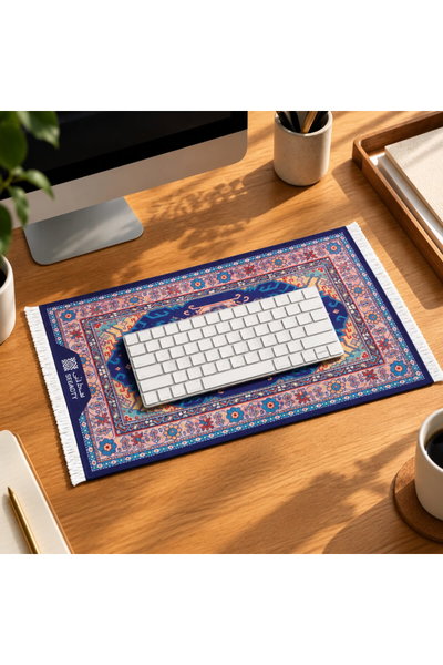 طقم ماوس باد وكيبورد على شكل سجاد مطاط سجادتي، 3 قطع، تصميم سجاد شرقي - متعدد الالوان product image 2