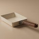 مقلاة سيراميك بيد خشب تورنادو، 18سم - بيج product image 1