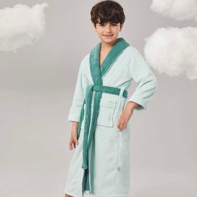 روب اطفال كورال فليس ريفي، 90×35 سم - اخضر product image 4