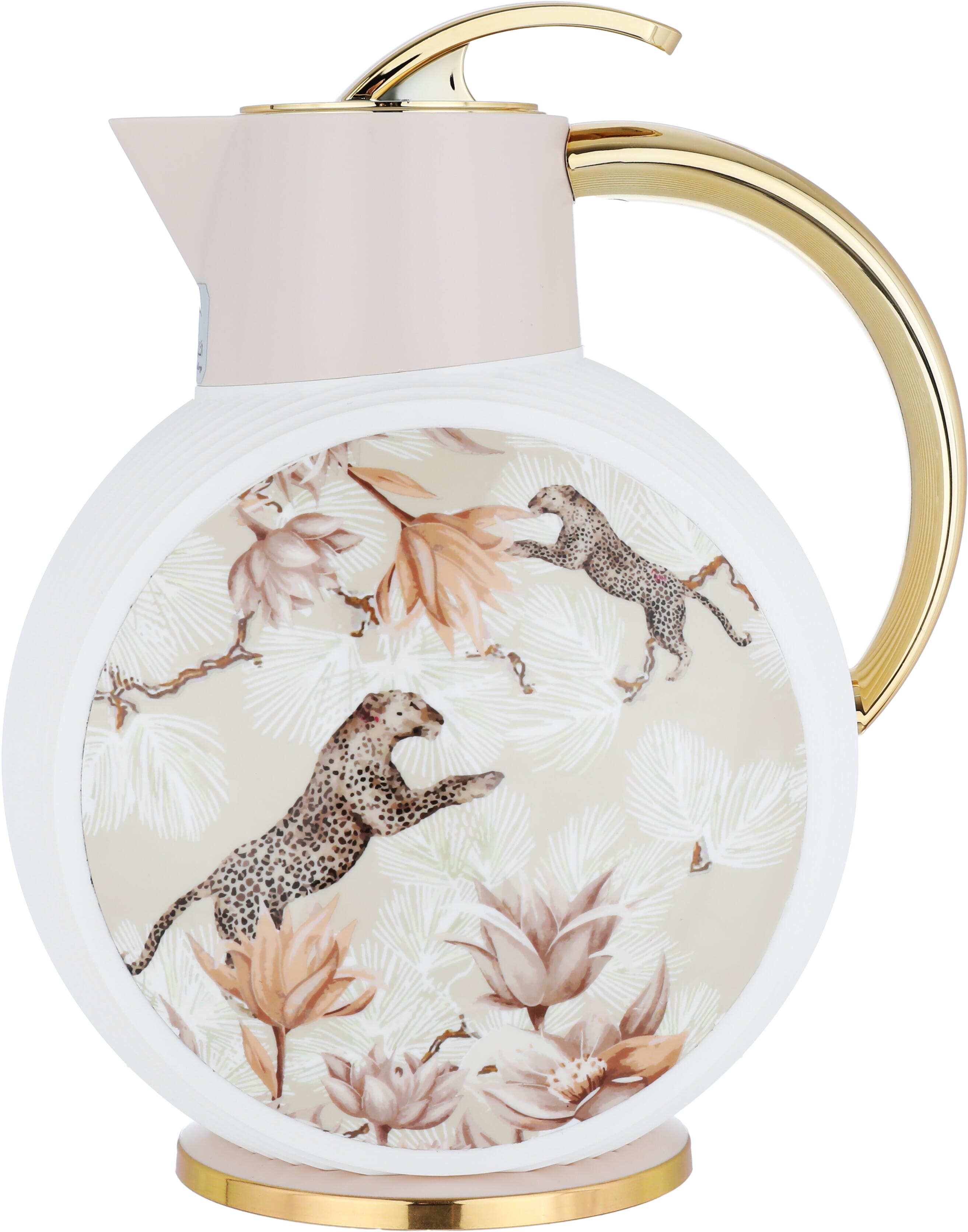 Glory Al-Jawhara Thermos, 900 ml, glass inner container, plastic outer shell - light pink product image