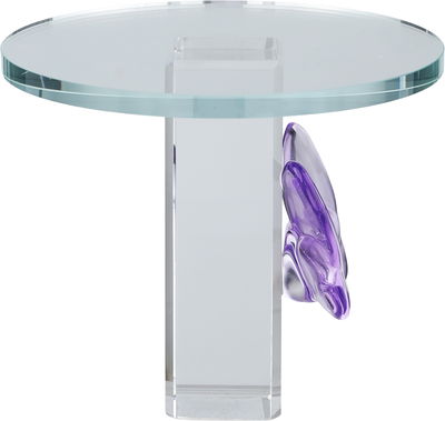 ستاند تقديم حلا زجاج السيف غاليري، 15×15×13 سم، دائري - شفاف موف product image 3