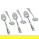 Al Saif Gallery steel spoon set, 6 pieces - silver product image 1