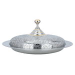 صينية تقديم الغوزي استيل السيف غاليري، 45 سم - فضي product image 1