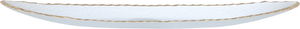 صحن حلا زجاج السيف غاليري، 50×10×3 سم، بيضاوي - شفاف ذهبي product image