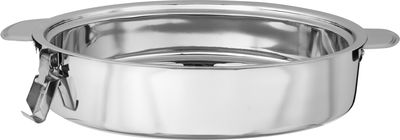 Al Saif Gallery Orbit Steel Indian Food Container, 9 Liters, Oval - Silver product image 3