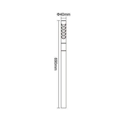 Norco Aluminum Glass Garden Post, MR11 Base, 90x4 cm - Black product image 3