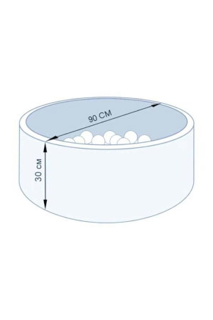 حوض كرات اسفنجية فان مومنت، 90×30 سم، 50 كرة - وردي product image 2