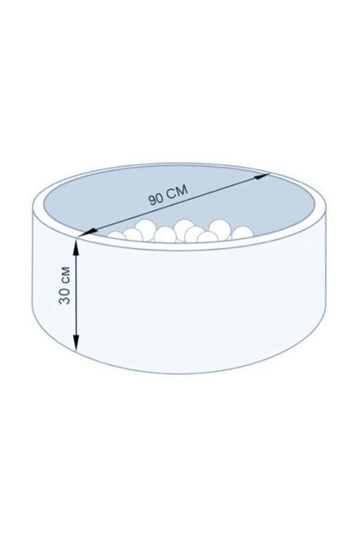 حوض كرات اسفنجية فان مومنت، 90×30 سم، 50 كرة - وردي product image 2