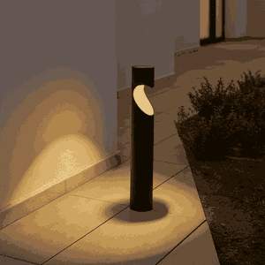 Norco Aluminum Glass Garden Post, IP65 Standard, GU10 Base, 60x10 cm - Black product image