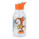 Al Saif Gallery Plastic Kids Water Bottle, 460 ml, Orange Lid - Clear product image 1