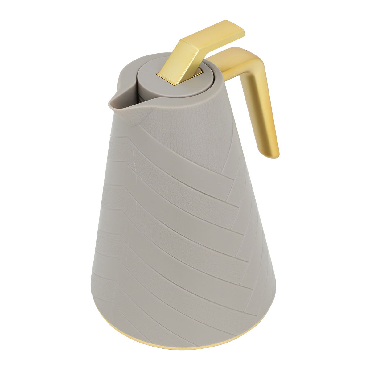 Glory glass thermos, 500 ml, plastic outer shell - gray product image 3