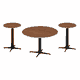 طقم طاولات سيراميك و معدن، 3 قطع - اسود بني product image 4