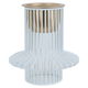 Al Saif Gallery steel incense burner, 15 x 15 x 17 cm - white and golden product image 1