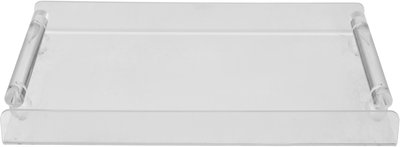 طوفرية تقديم اكريلك السيف غاليري، 34x22x5 سم - شفاف ابيض product image 1