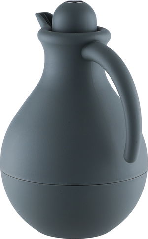 ترمس بنان تايملس، 1 لتر، خامة داخلية زجاج، غطاء ضغاط - رمادي غامق product image 2