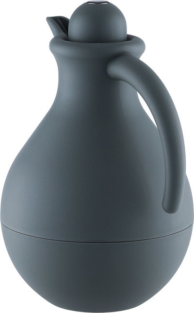 ترمس بنان تايملس، 1 لتر، خامة داخلية زجاج، غطاء ضغاط - رمادي غامق product image 2