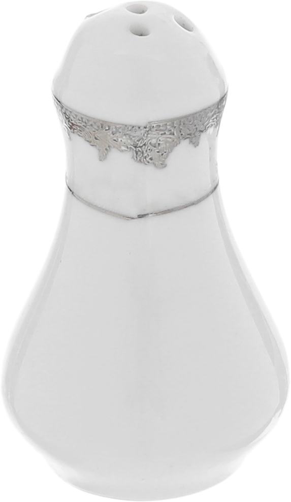 طقم سفرة بورسلان ريدج، 110 قطعة - ابيض فضي product image 4